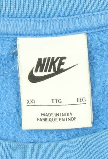 Nike Men's Blue 2XL Graphic Print Sweatshirt