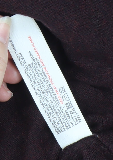 Fat Face Men's Brown XL Pullover Jumper with Zip