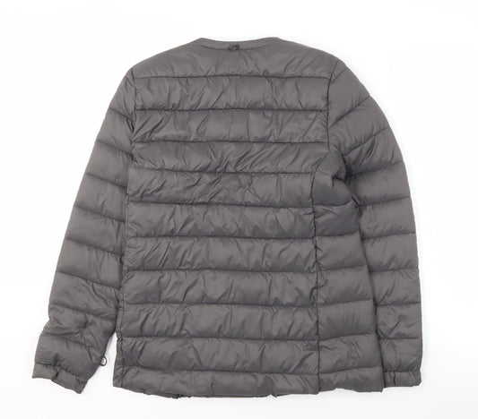 Seasalt Women's Grey Puffer Jacket Size 8 - Lightweight and Warm