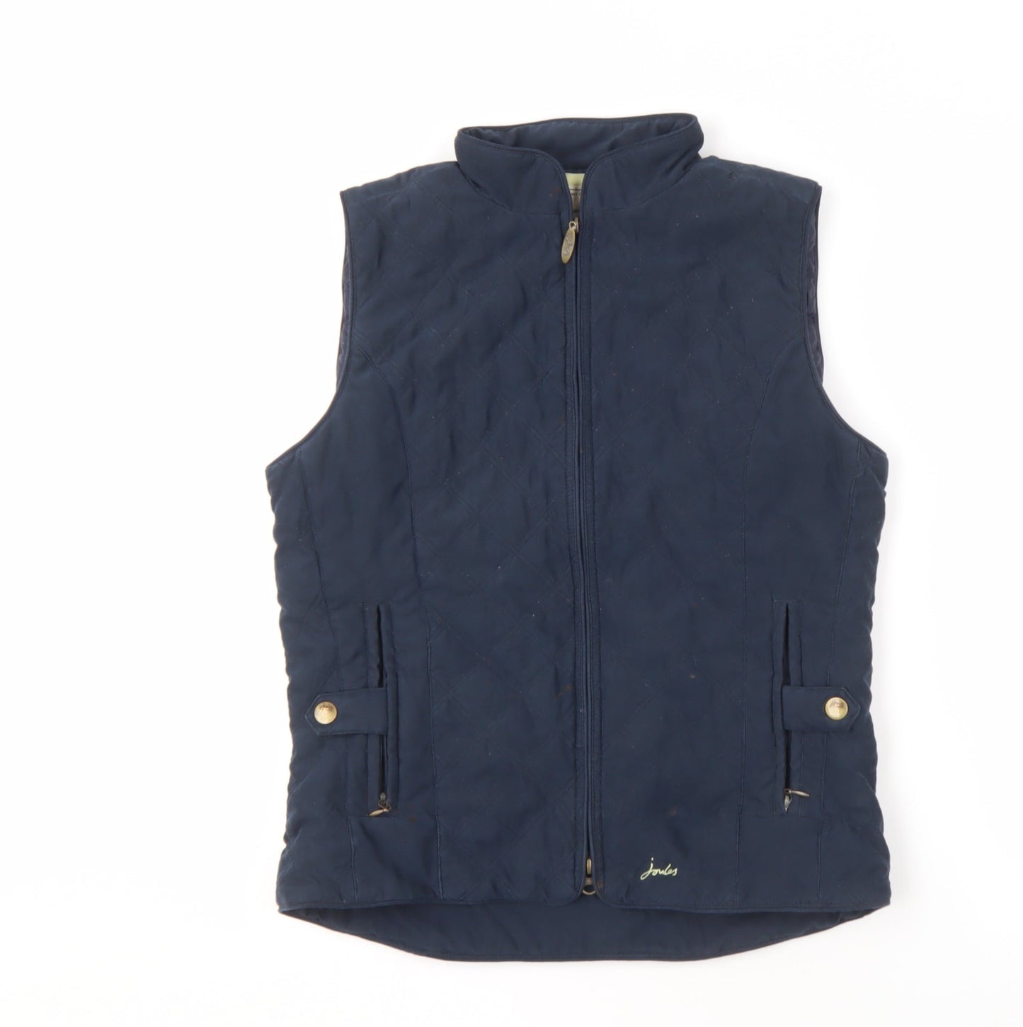 Joules Women's Blue Waistcoat Size 12 Lined