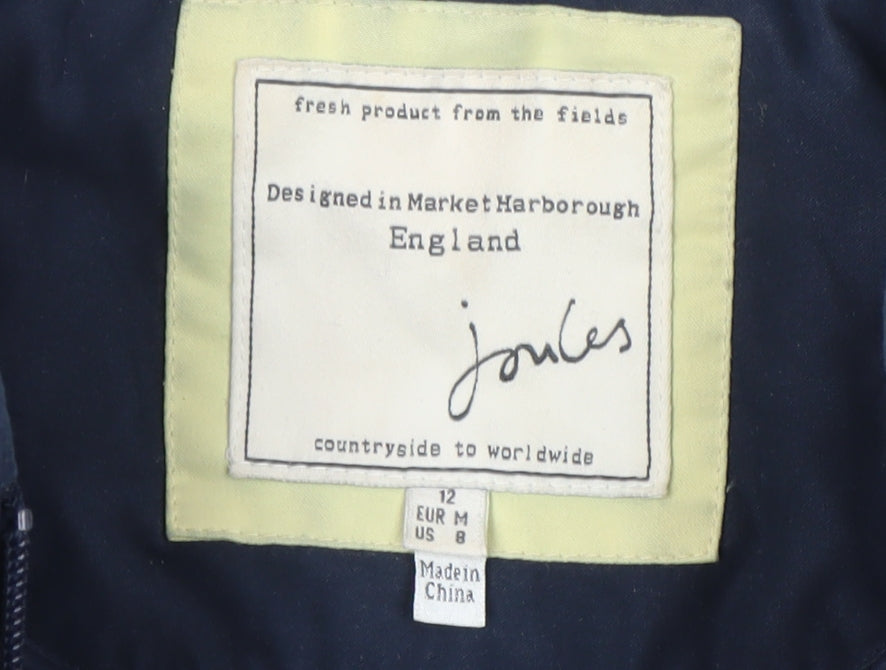 Joules Women's Blue Waistcoat Size 12 Lined