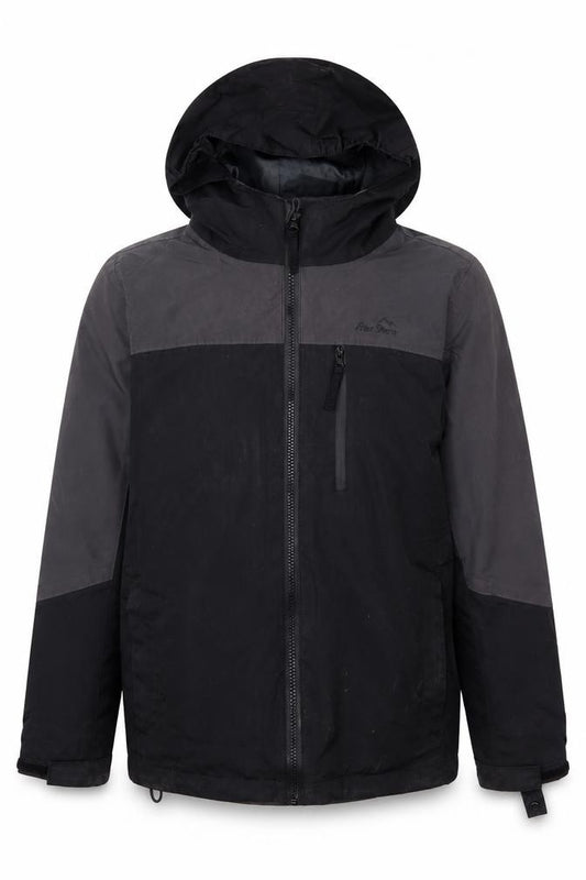 Peter Storm Boys Black Parka Jacket, Size 11-12, Hooded