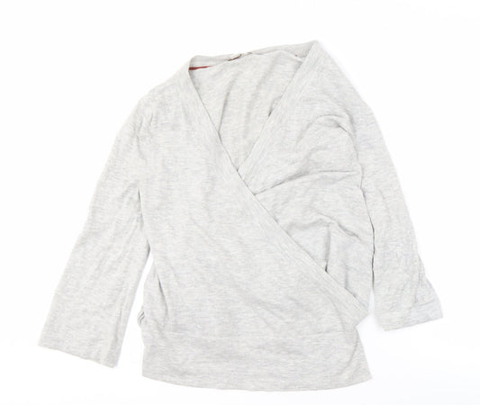 Boden Women's Grey Wrap Jumper Size 10