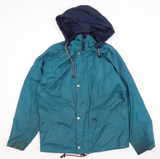 Helly Hansen Men's XS Green Waterproof Rain Jacket