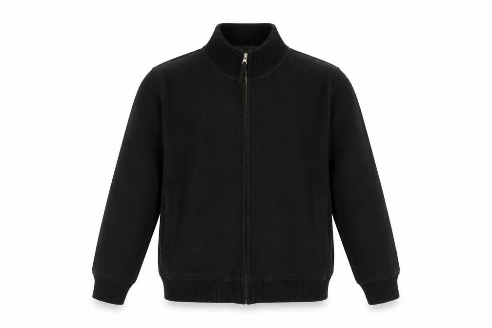 Dunnes Men's Black Fleece Jacket - Large, Casual Wear