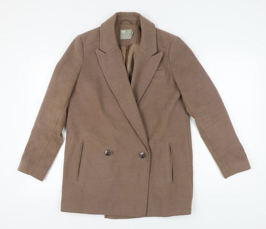 ASOS Women's Brown Mid-Length Overcoat Size 10