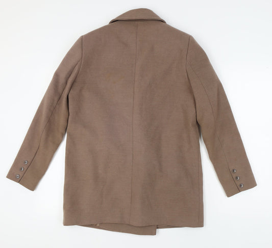 ASOS Women's Brown Mid-Length Overcoat Size 10