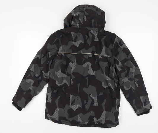 Next Boys Black Camouflage Puffer Jacket - 12 Years - Winter