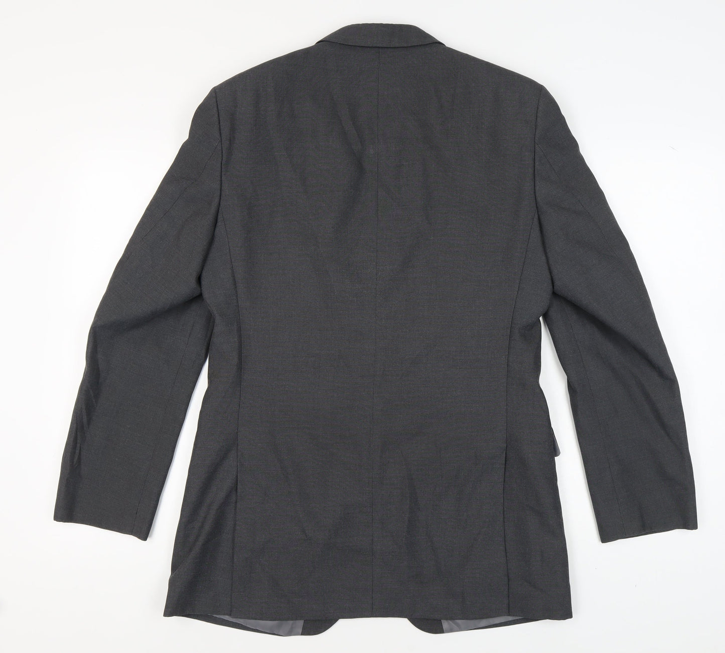 Marks and Spencer Men's Grey Long Blazer, Size 38L
