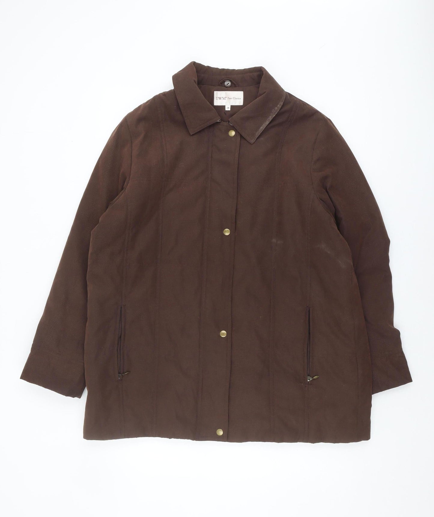 EWM Pure Classics Women's Brown Coat Size 16