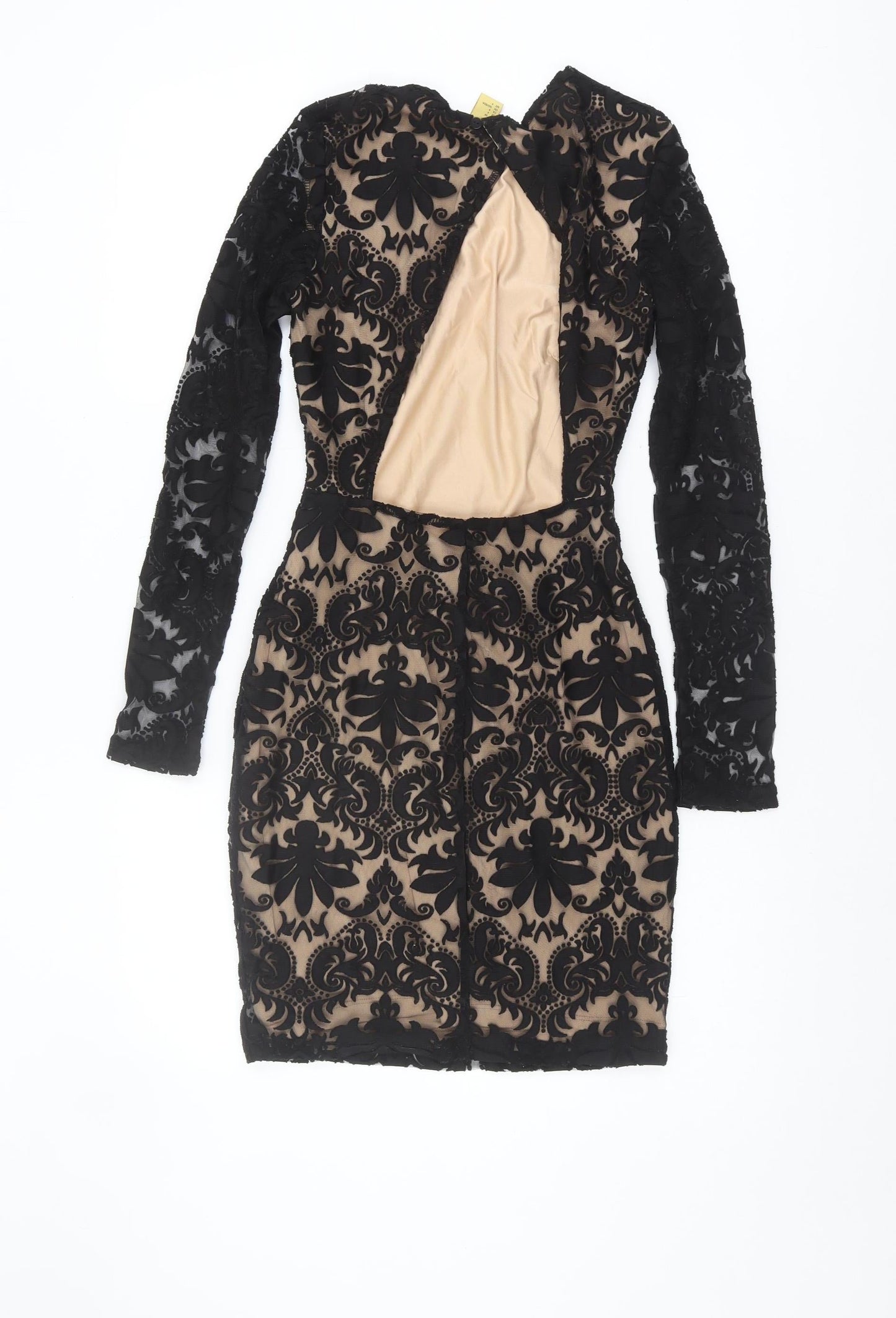 H&M Women's Black Bodycon Long Sleeve Dress