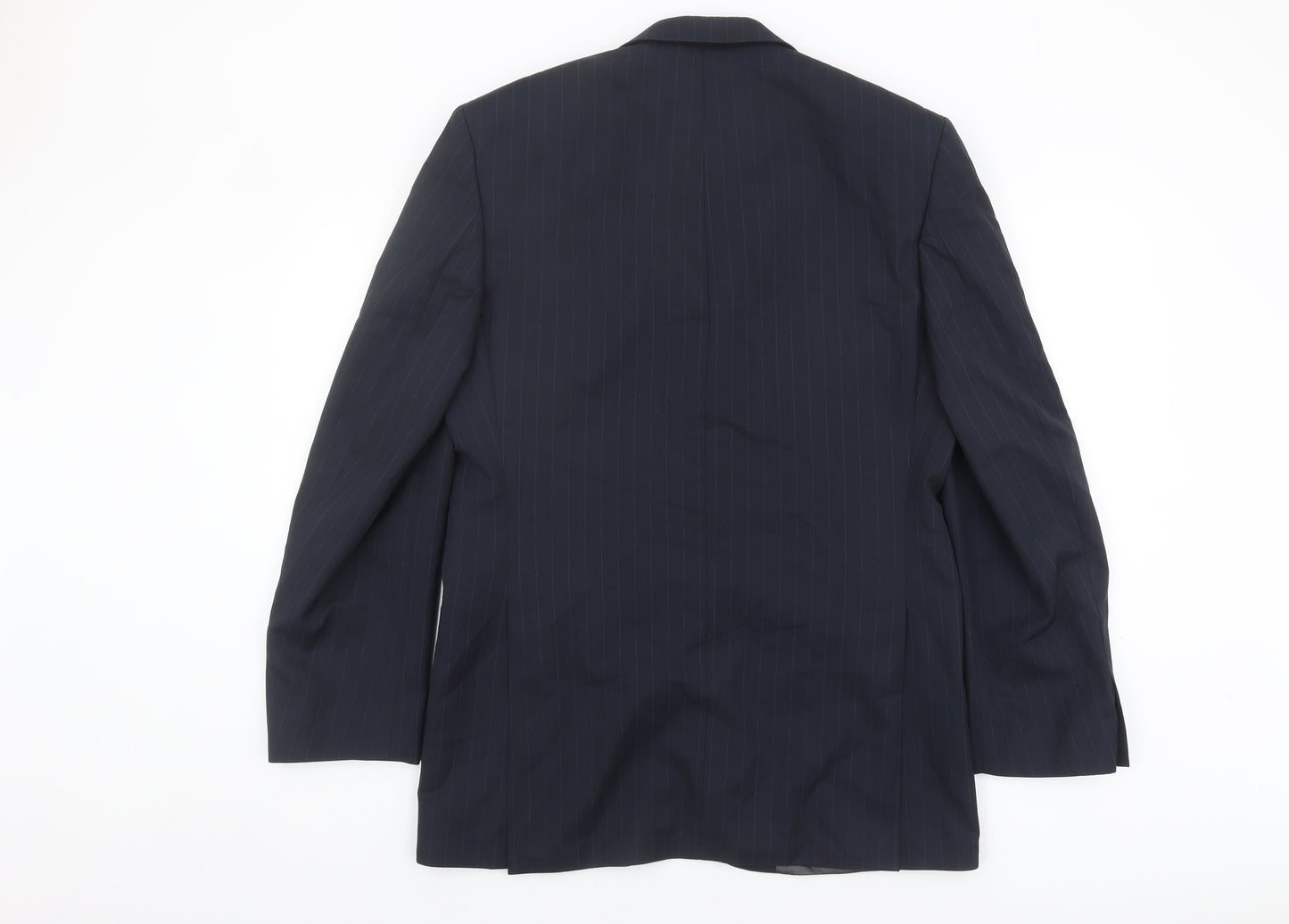 Marks and Spencer Men's Blue Wool Suit Jacket 38L