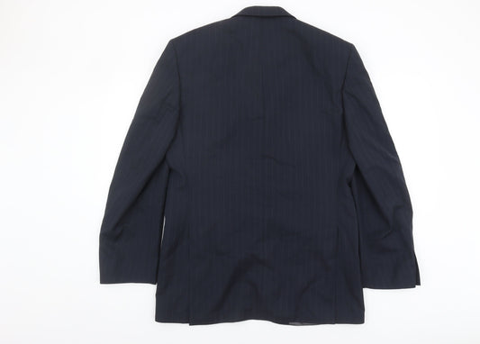 Marks and Spencer Men's Blue Wool Suit Jacket 38L