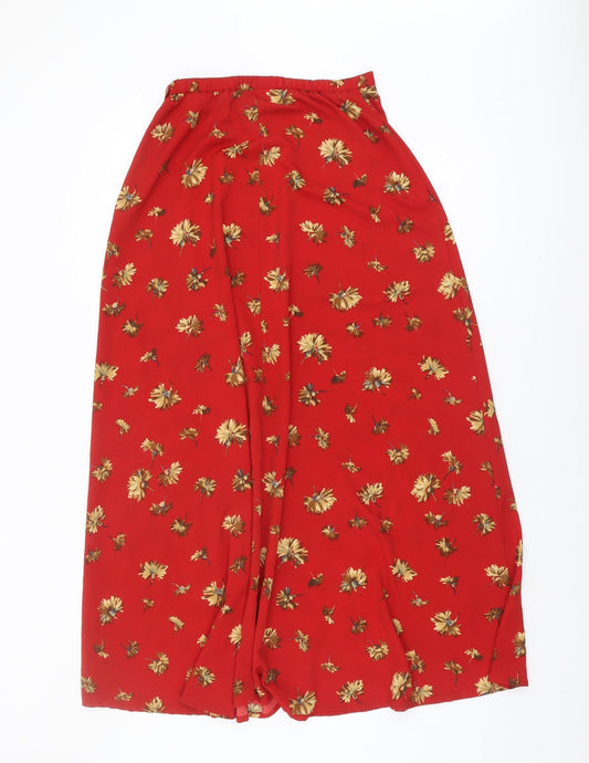 Alexander Campbell Women's Red Floral A-Line Skirt