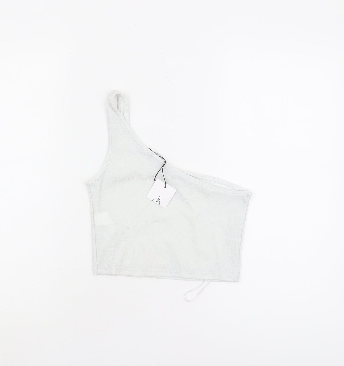 Stradivarius Women's White Cropped Tank Top S