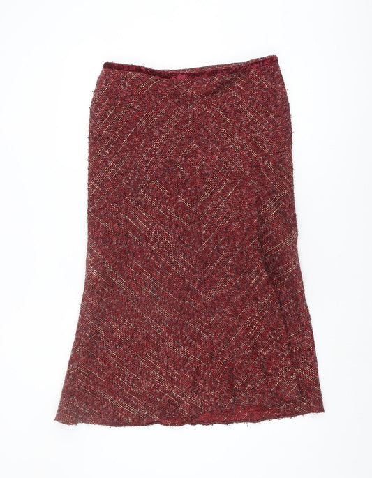 Marks and Spencer Women's Red Long Skirt Size 12