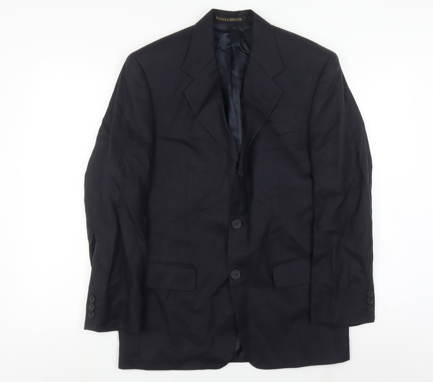 Marks and Spencer Men's Blue 36S Blazer - Formal Fit