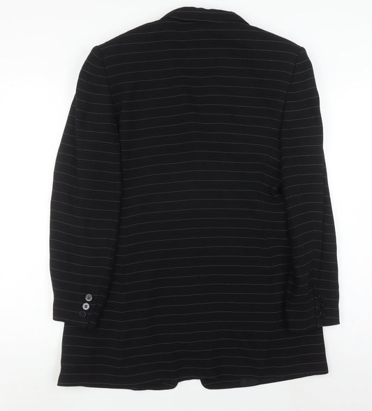 Planet Women's Black Pinstripe Suit Jacket Size 12