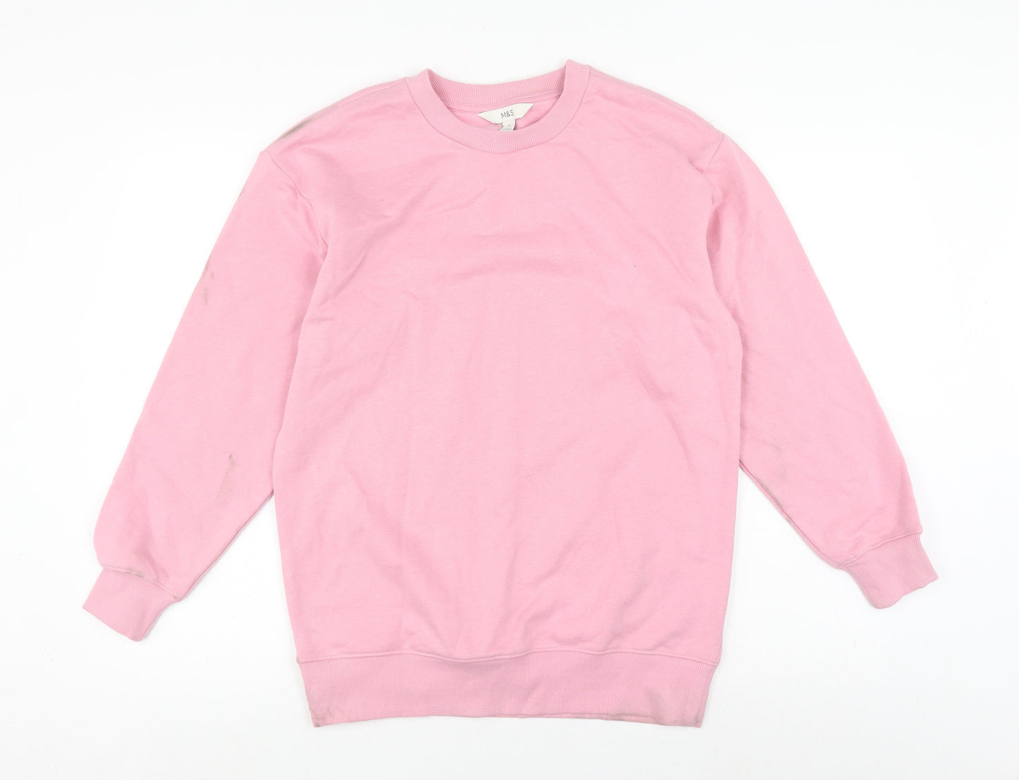 Marks and Spencer Women's Pink Pullover Sweatshirt XS