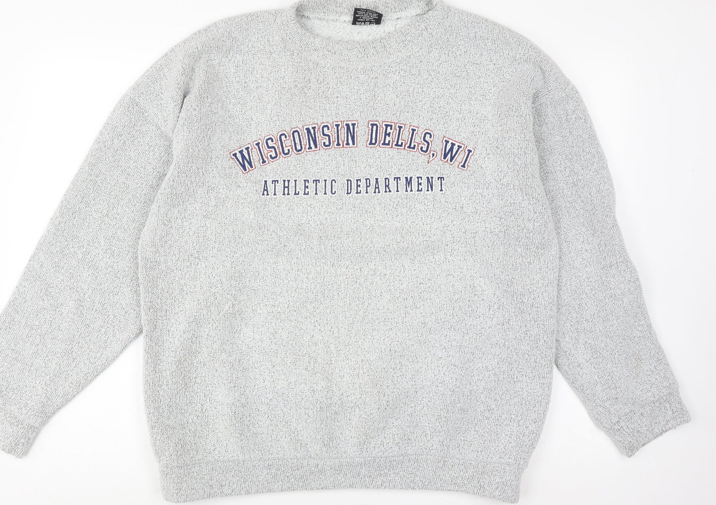 DK Unisex Grey Pullover Jumper, L, Casual College Style