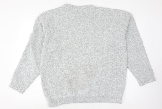 DK Unisex Grey Pullover Jumper, L, Casual College Style