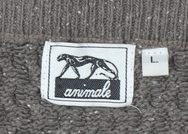 Animale Women's Brown Midi Wool Blend Knit Skirt