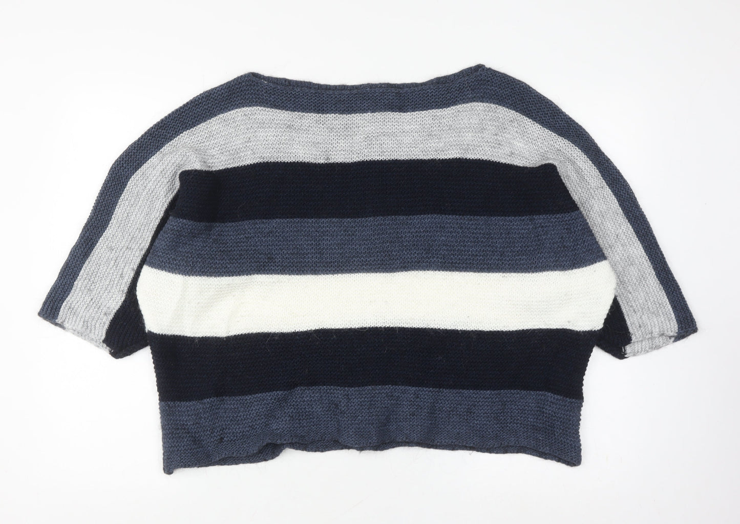 LV CLOTHING Women's Multicoloured Striped Pullover XL