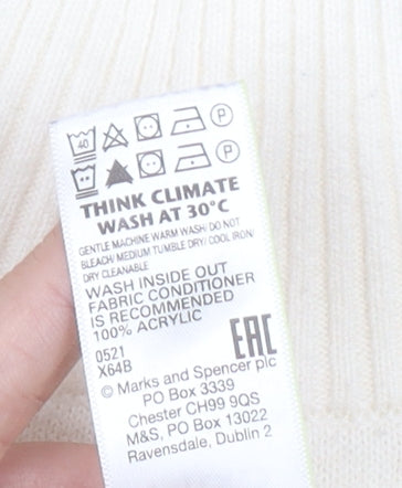 Marks and Spencer Women's Ivory Roll Neck Jumper