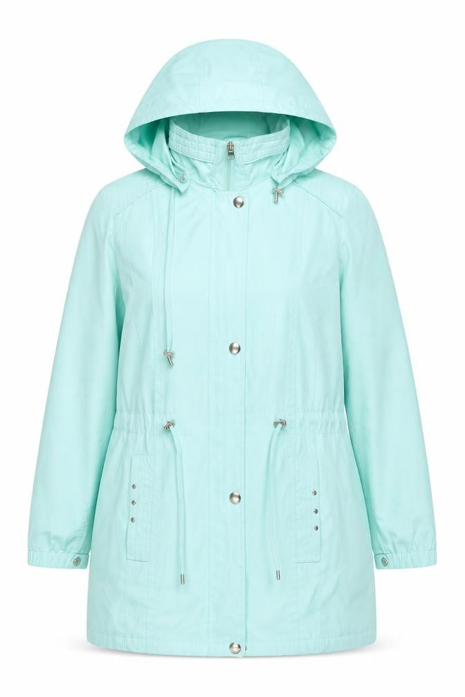 Bonmarché Women's Green Hooded Jacket M