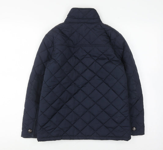 Next Boys Blue Quilted Jacket, Age 9 Years, Cosy Winter Style