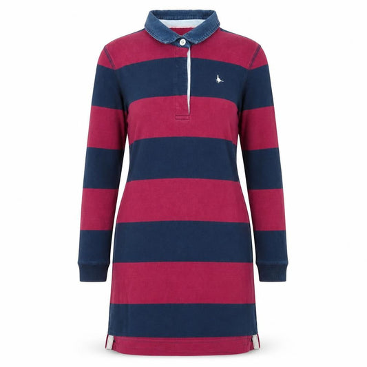 Jack Wills Women's Striped Shirt Dress UK 10