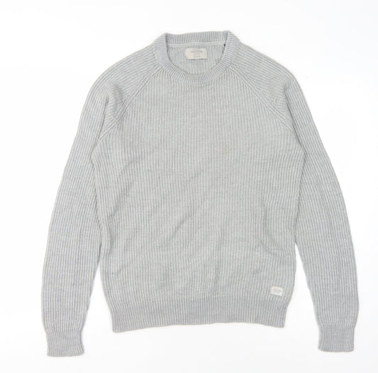 Jack & Jones Men's Grey M Knit Pullover Jumper