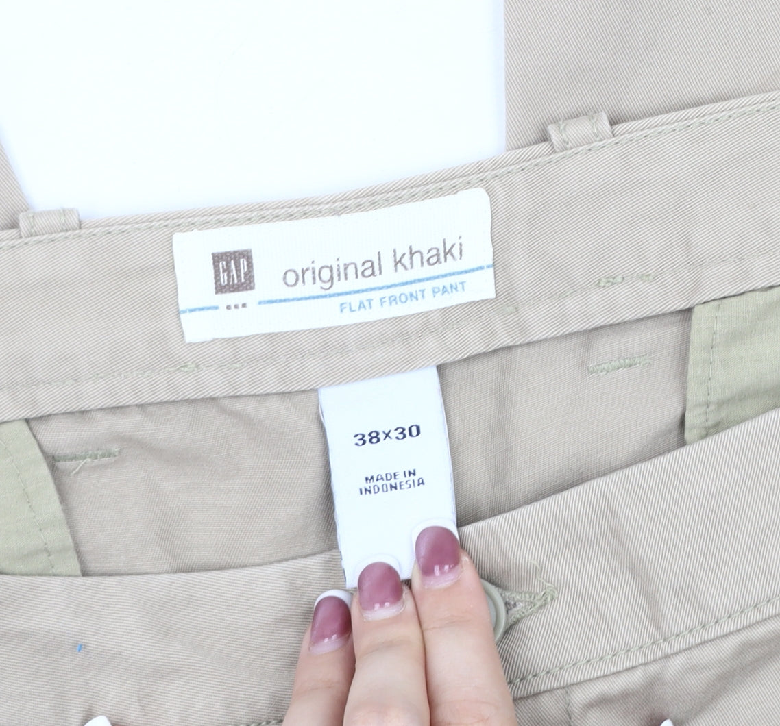 GAP Men's Beige Chino Trousers Size 38