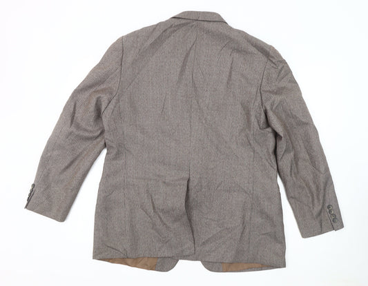 Marks and Spencer Men's Grey Blazer, Size 44S, Vintage Style