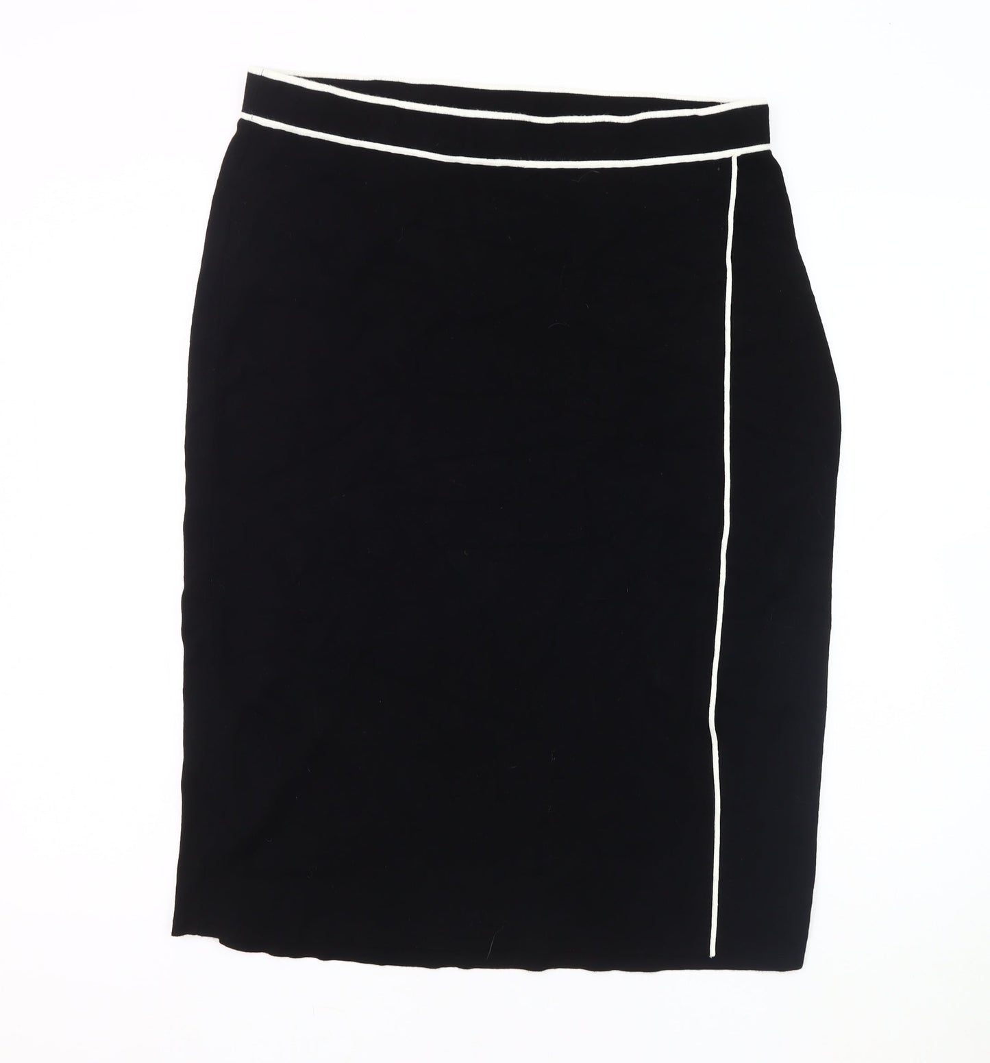 Hobbs Women's Black Pencil Skirt, Size L, No Pattern