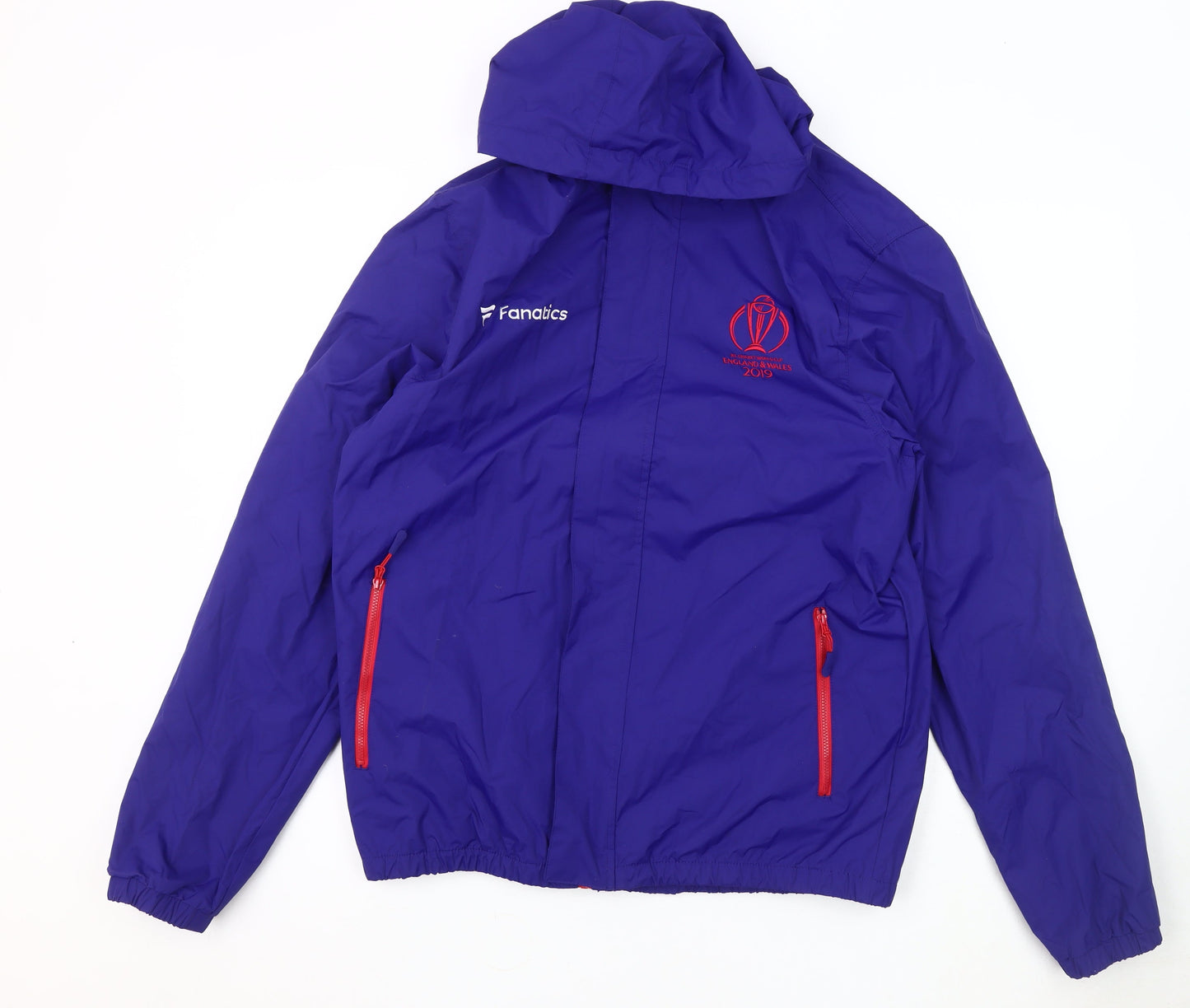 Men's Fanatics Blue Hooded Windbreaker M