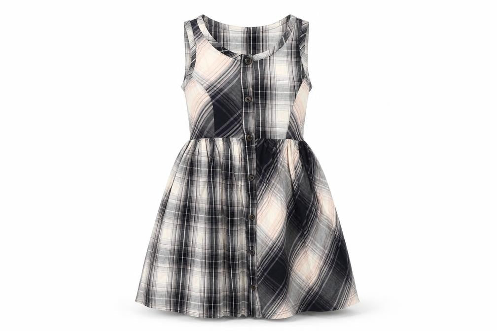 Urban Outfitters Women's Grey Plaid Shirt Dress XS