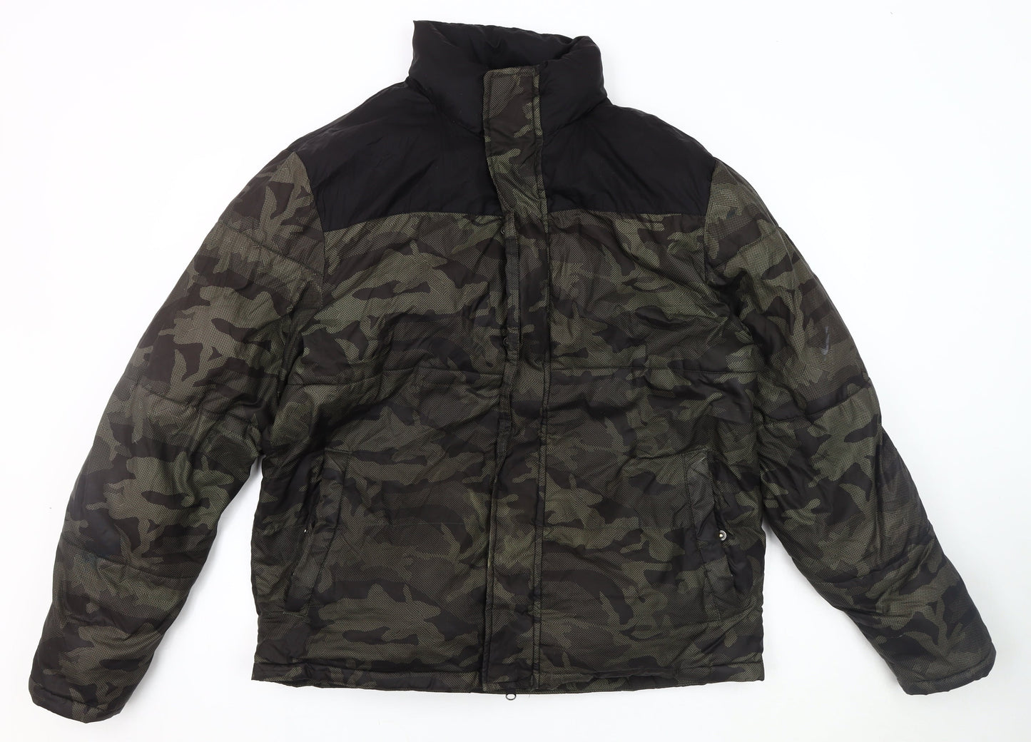 Red Herring Men's Camouflage Puffer Jacket M