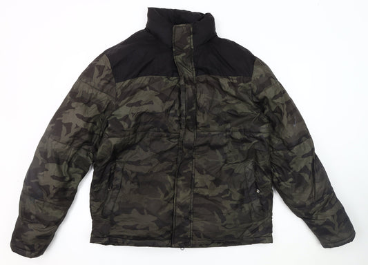 Red Herring Men's Camouflage Puffer Jacket M