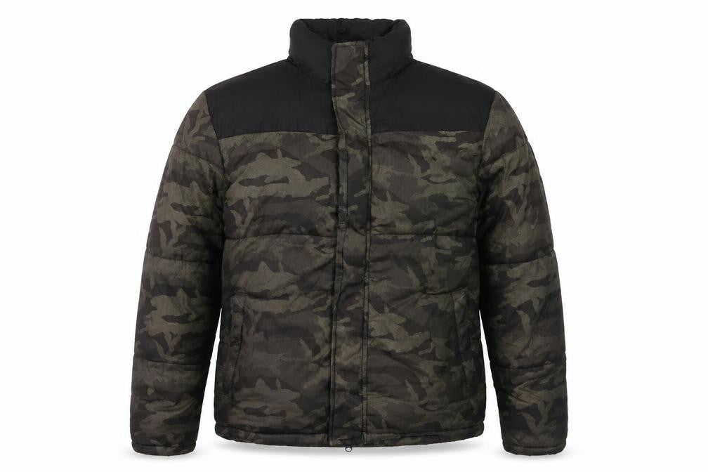 Front view of Red Herring Men's Camouflage Puffer Jacket M