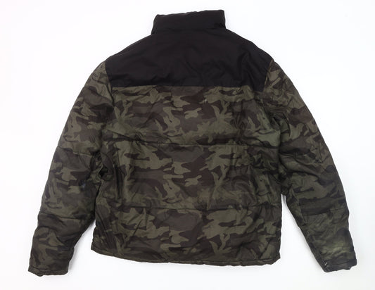Red Herring Men's Camouflage Puffer Jacket M