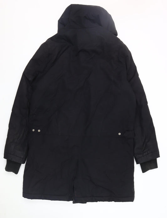 Jasper Conran Men's Black Parka Coat Size S