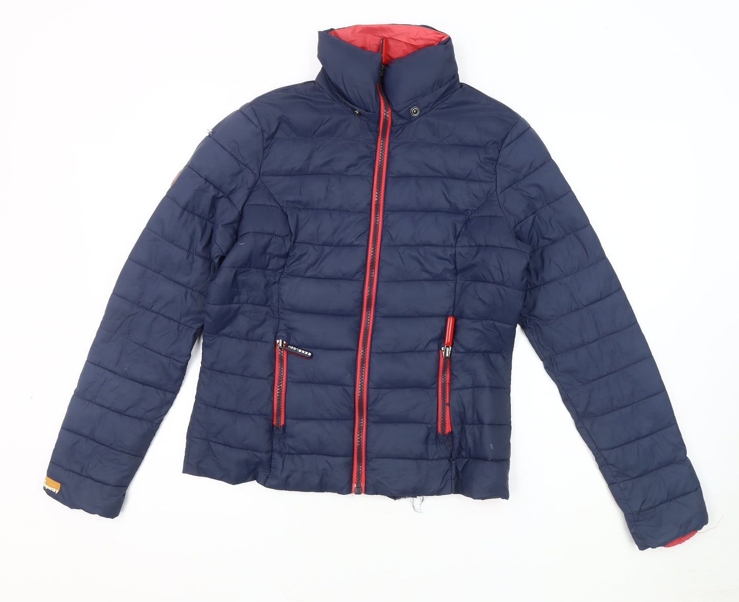 Superdry Women's Blue Puffer Jacket L