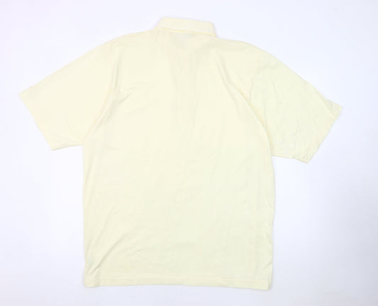 Glenmuir Men's Ivory Short Sleeve Polo XL