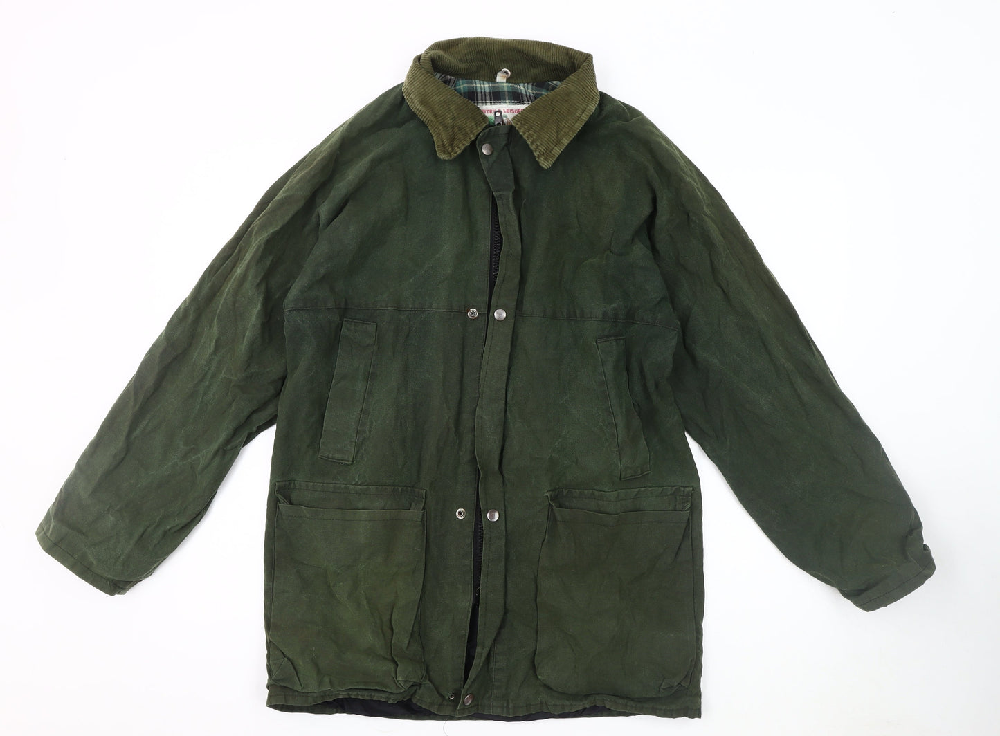 Country & Leisure Men's Green Overcoat Size S