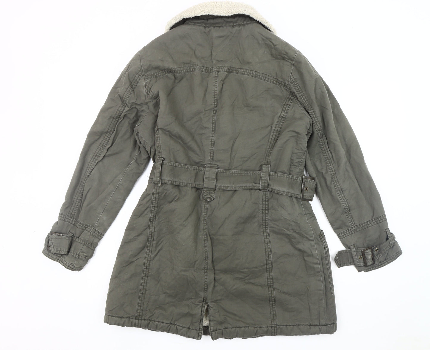 Maine New England Women's Grey Parka Coat Size 14