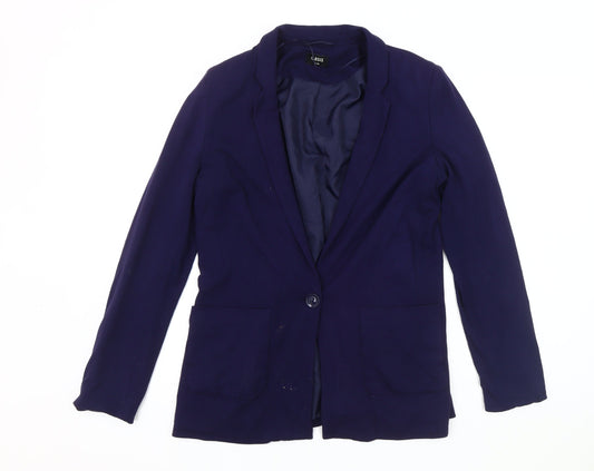 Oasis Women's Blue Blazer, Size 10, Notch Lapel