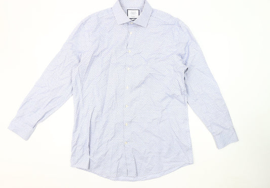 Charles Tyrwhitt Men's Blue Extra-Slim Fit Dress Shirt