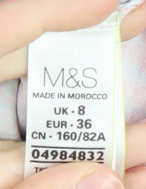 Marks and Spencer Floral Sleeveless Blouse Size 8