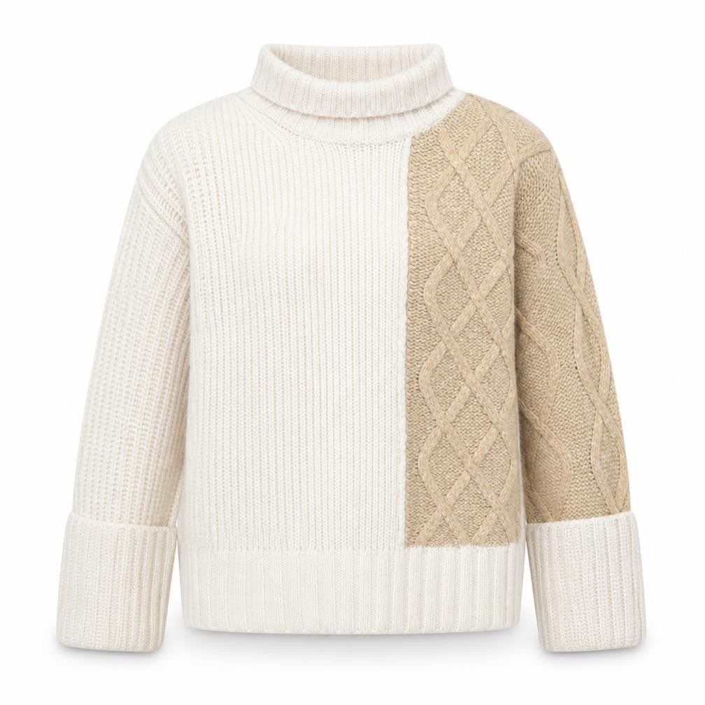 Marks and Spencer Women's Beige Roll Neck Jumper S